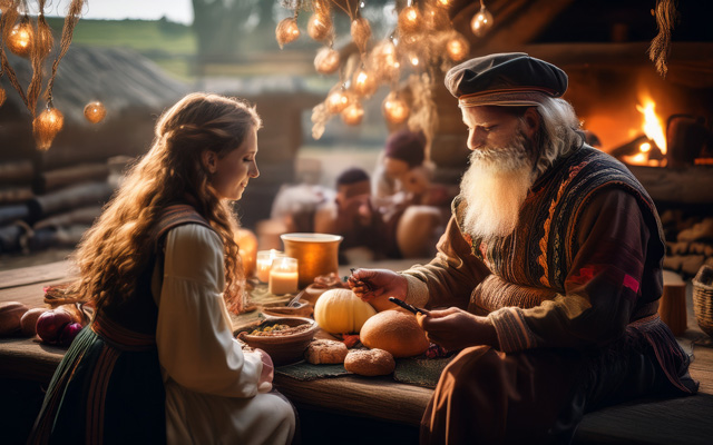 Folklore storytelling circle